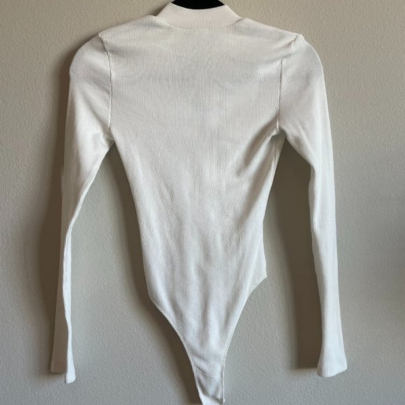 Fashion Nova Grind Time Beyond Long Sleeve Bodysuit - White - Picture 5 of 8